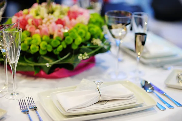 Table set for an event party — Stock Photo, Image