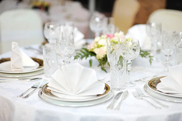 Table set for an event party — Stock Photo, Image