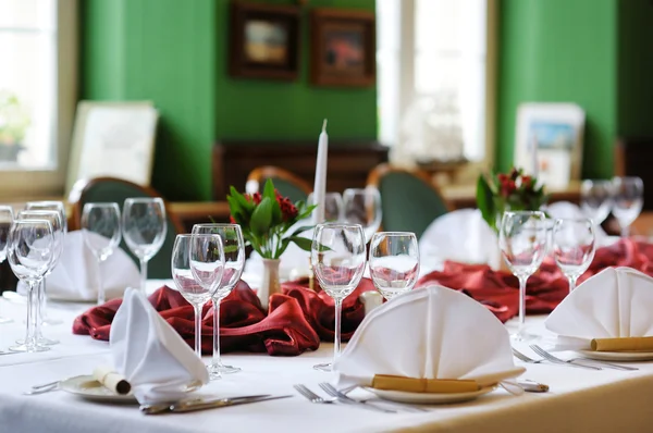 Table set for an event party — Stock Photo, Image