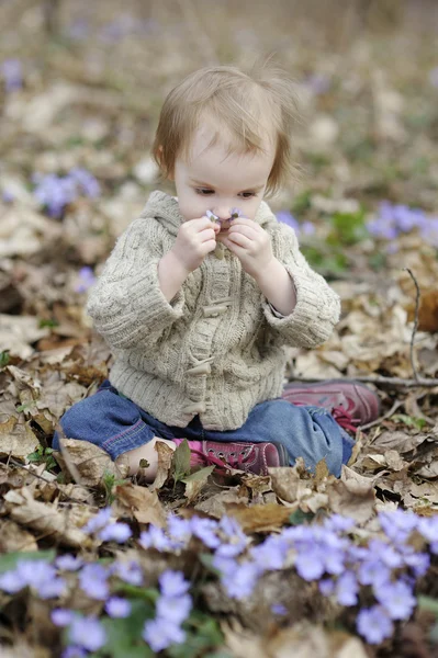 Μικρό κορίτσι μικρό παιδί — Φωτογραφία Αρχείου