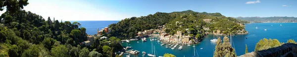 Panorama miasta w portofino — Zdjęcie stockowe