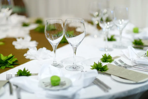 Ensemble de table pour une fête événementielle — Photo