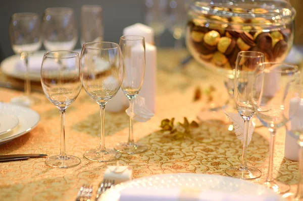 Table set for an event party — Stock Photo, Image