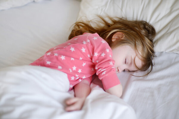 Adorable little girl sleeping