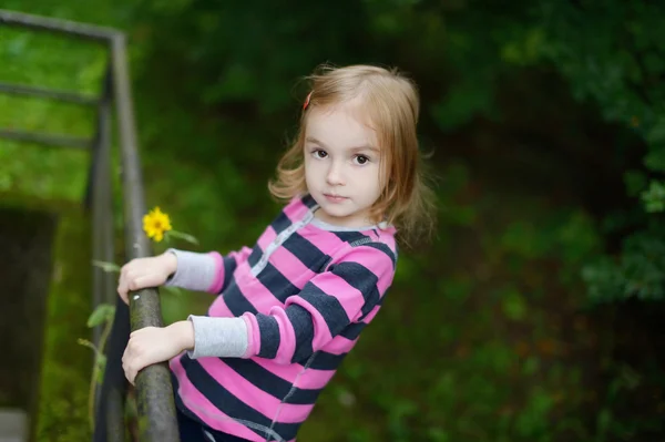 Adorável menina retrato ao ar livre — Fotografia de Stock