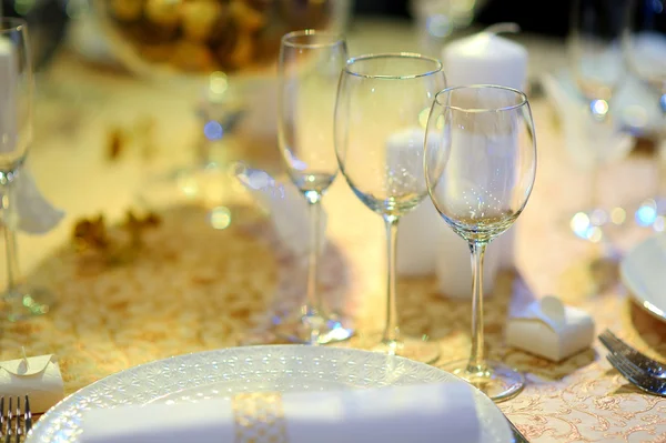 Table set for an event party Royalty Free Stock Images