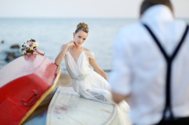 Gelin Damat için poz