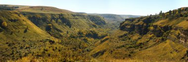 Kuzey Kafkasya'da Kanyonu Panoraması