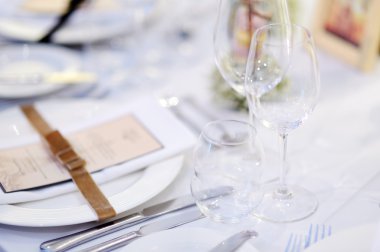 Bir olay parti için Tablo ayarı