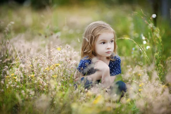 Adorável menina retrato ao ar livre — Fotografia de Stock