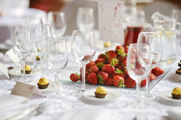 Table set for an event party — Stock Photo, Image