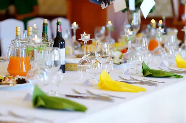 Tabel voor een evenementenfeest — Stockfoto