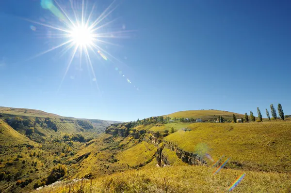 Panorama kaňon v severním Kavkaze — Stock fotografie