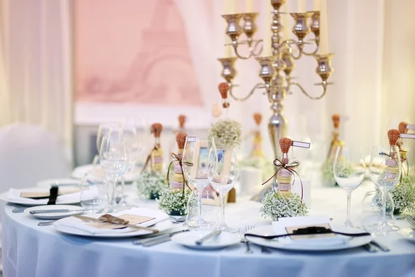 Table setting for an event party — Stock Photo, Image