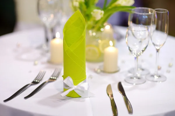 Ajuste de mesa para una fiesta — Foto de Stock