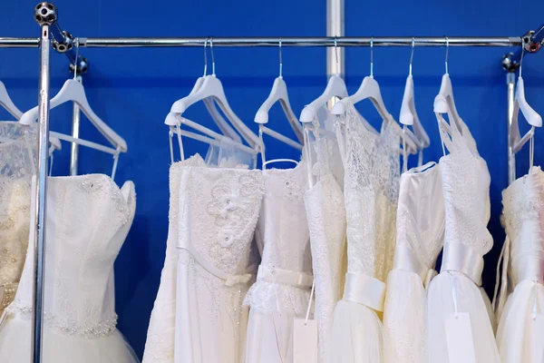 A few beautiful wedding dresses — Stock Photo, Image