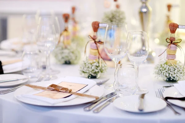 Ajuste de mesa para una fiesta — Foto de Stock