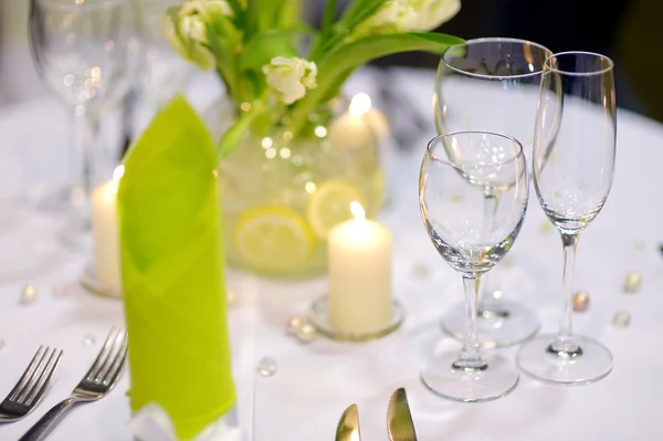 Table setting for an event party — Stock Photo, Image