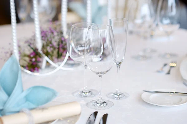 Tischdekoration für eine Event-Party — Stockfoto