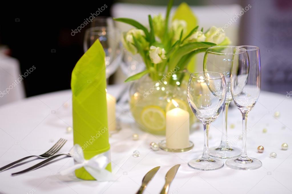 Table setting for an event party