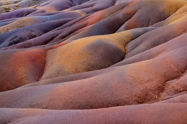 Chamarel seven coloured earths on Mauritius — Stock Photo, Image