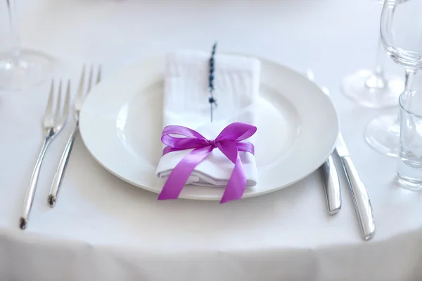 Conjunto de mesa para una fiesta u otra recepción — Foto de Stock