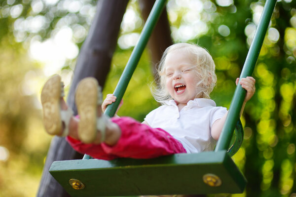 Girl on swing