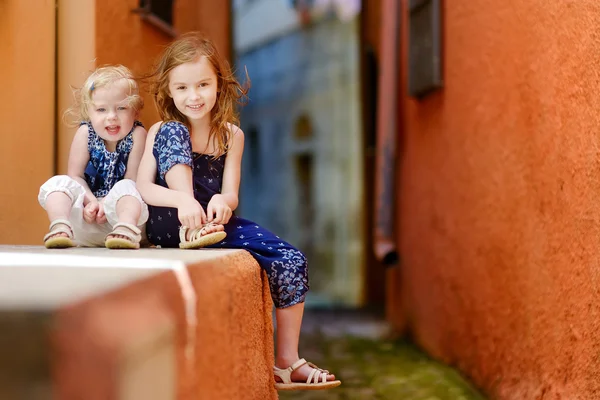 Little sisters at summer — Stock Photo, Image