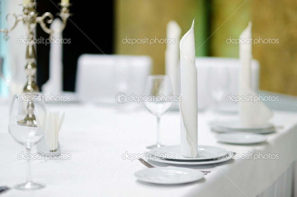 Table set for event