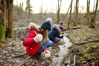 Ormanda oynayan kızlar