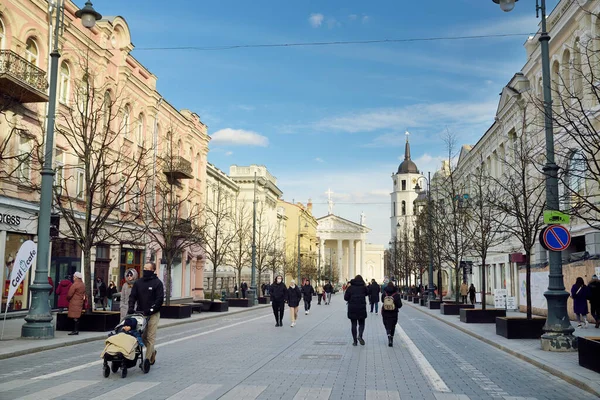 Vilnius Lituania Marzo 2021 Ciudad Vieja Vilna Lituania —  Fotos de Stock