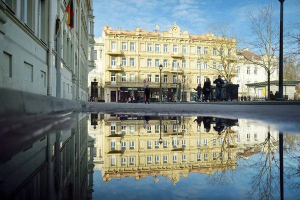 Vilnius Lituania Marzo 2021 Ciudad Vieja Vilna Lituania —  Fotos de Stock