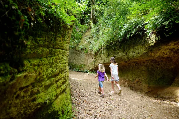 Etruscan Vie Cave Cava Path Connecting Ancient Necropolis Several Settlements — Stock Photo, Image