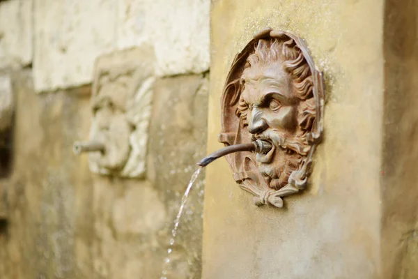 Antigua Fuente Agua Potable Famosa Ciudad Pitigliano Situada Alto Una — Foto de Stock