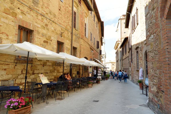 Montepulciano Italia Giugno 2019 Antiche Stradine Della Città Montepulciano Situate — Foto Stock