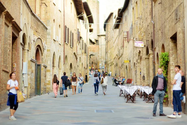 Сан Джиминьяно Италия Июня 2019 Года Знаменитый Средневековый Городок Сан — стоковое фото