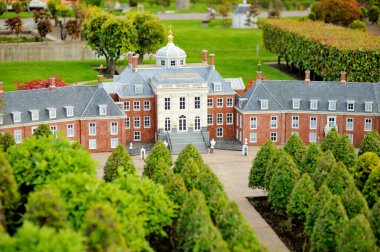 Minyatür Hollanda malikanesi Madurodam minyatür parkı, Lahey, Hollanda.