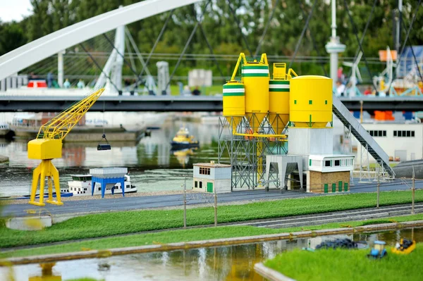 Miniatuur Zeehaven Bij Miniatuurpark Madurodam Den Haag Nederland Nederland — Stockfoto