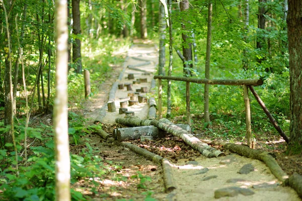 Two Sisters Tactile Path Barefoot Park Created Feel Ground Other — Stockfoto