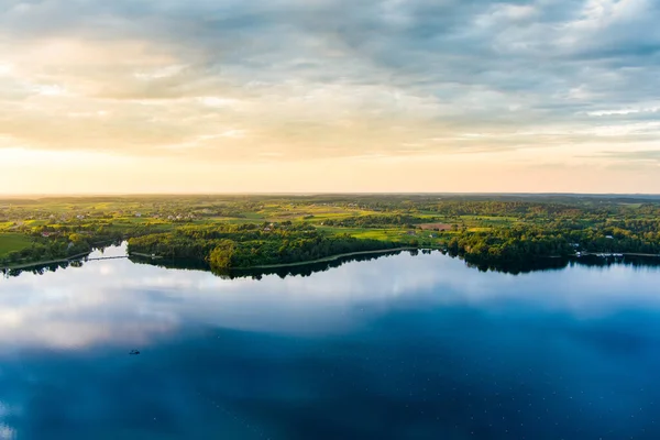 Beautiful Aerial View Lake Galve Favourite Lake Water Based Tourists — Fotografia de Stock