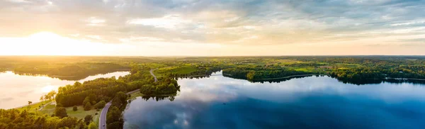 Beautiful Aerial View Lake Galve Favourite Lake Water Based Tourists — Stock fotografie