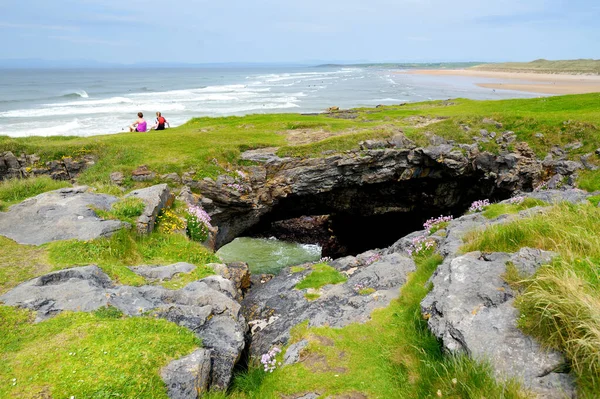 Fairy Bridges Impressive Stone Arches Tullan Strand One Donegals Surf — 图库照片