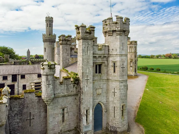 Aerial View Towers Turrets Ducketts Grove Ruined 19Th Century Great — Stockfoto