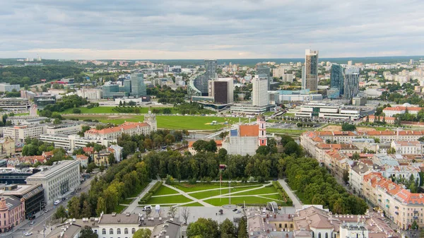 Aerial View Vilnius Old Town One Largest Surviving Medieval Old — Stock Photo, Image