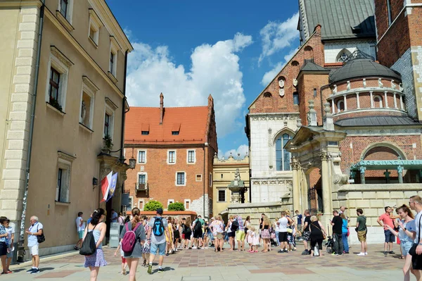 Krakow Poland August 2021 Wawel Royal Castle Castle Residency Located — Stock Photo, Image