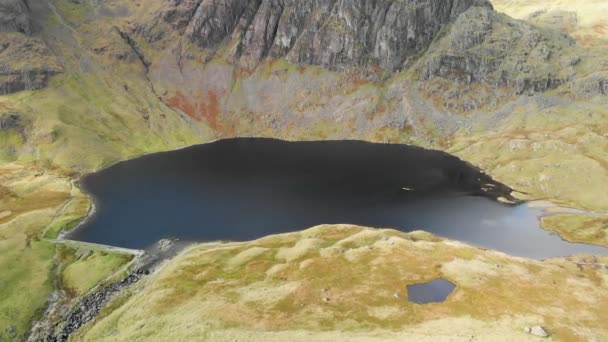 Vue Aérienne Lac Stickle Tarn Situé Dans District Lac Cumbria — Video