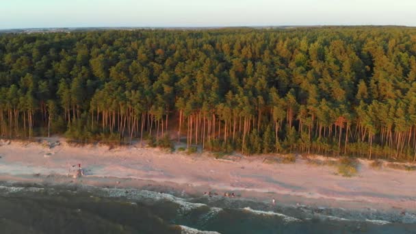 Aerial View Dutchmans Cap Beautiful Unique Place Baltic Sea Shore — Stok Video