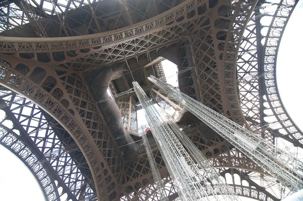 Inside the Tower Eiffel — Stock Photo, Image
