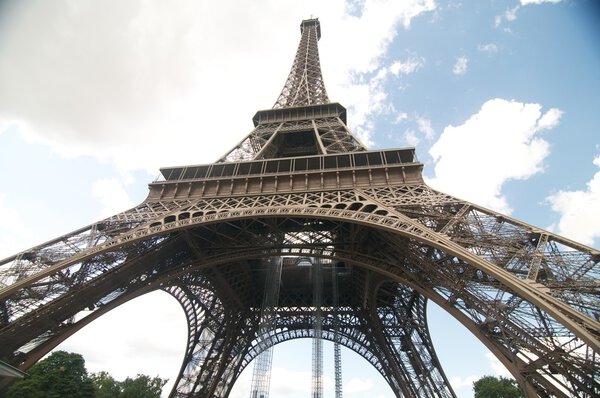 The picture of the Eifel tower Eifel tower close-up
