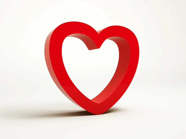 Rött hjärta Stockbild